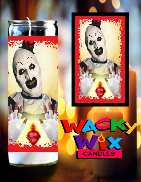 Terrifier - Art the Clown Prayer Candle