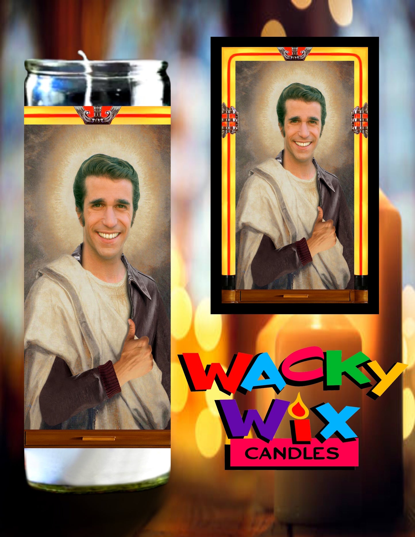 Happy Days - Fonzie Prayer Candle