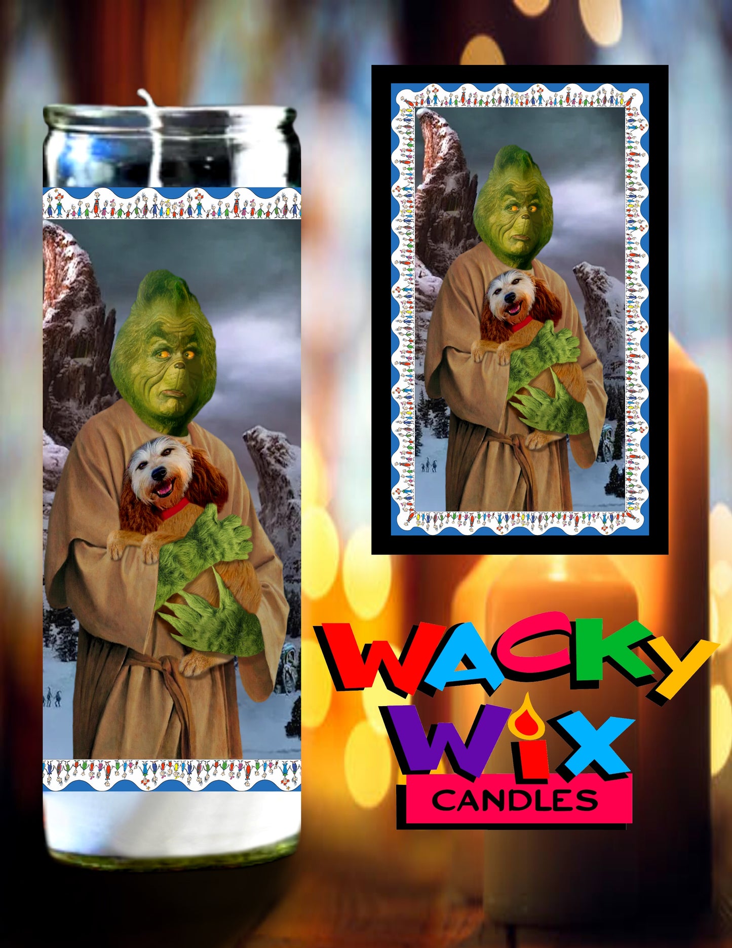The Grinch Prayer Candle