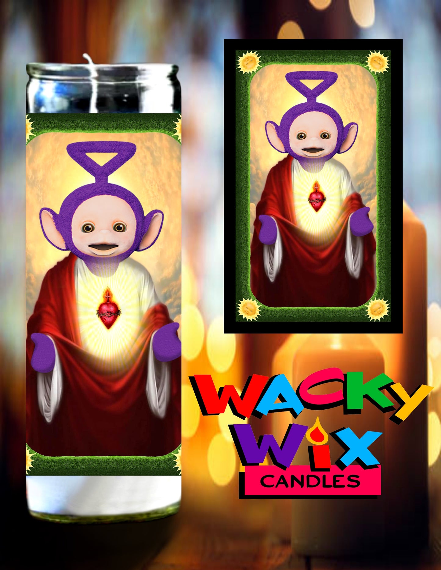 Teletubbies - Tinky-Winky Prayer Candle