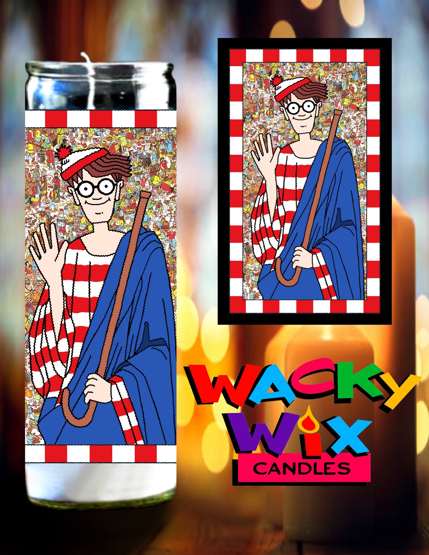 Where's Waldo Prayer Candle