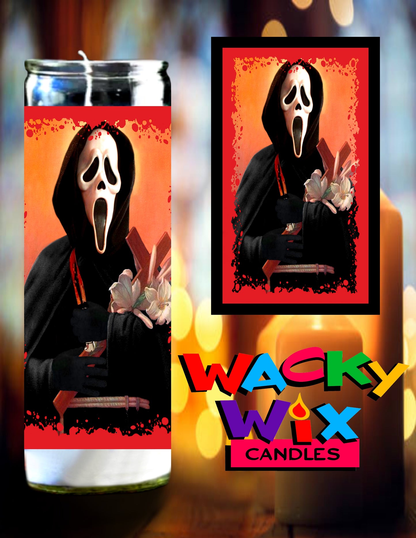 Scream - Ghostface Prayer Candle