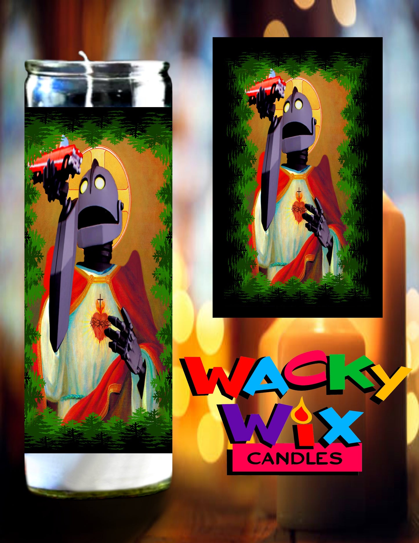 The Iron Giant Prayer Candle