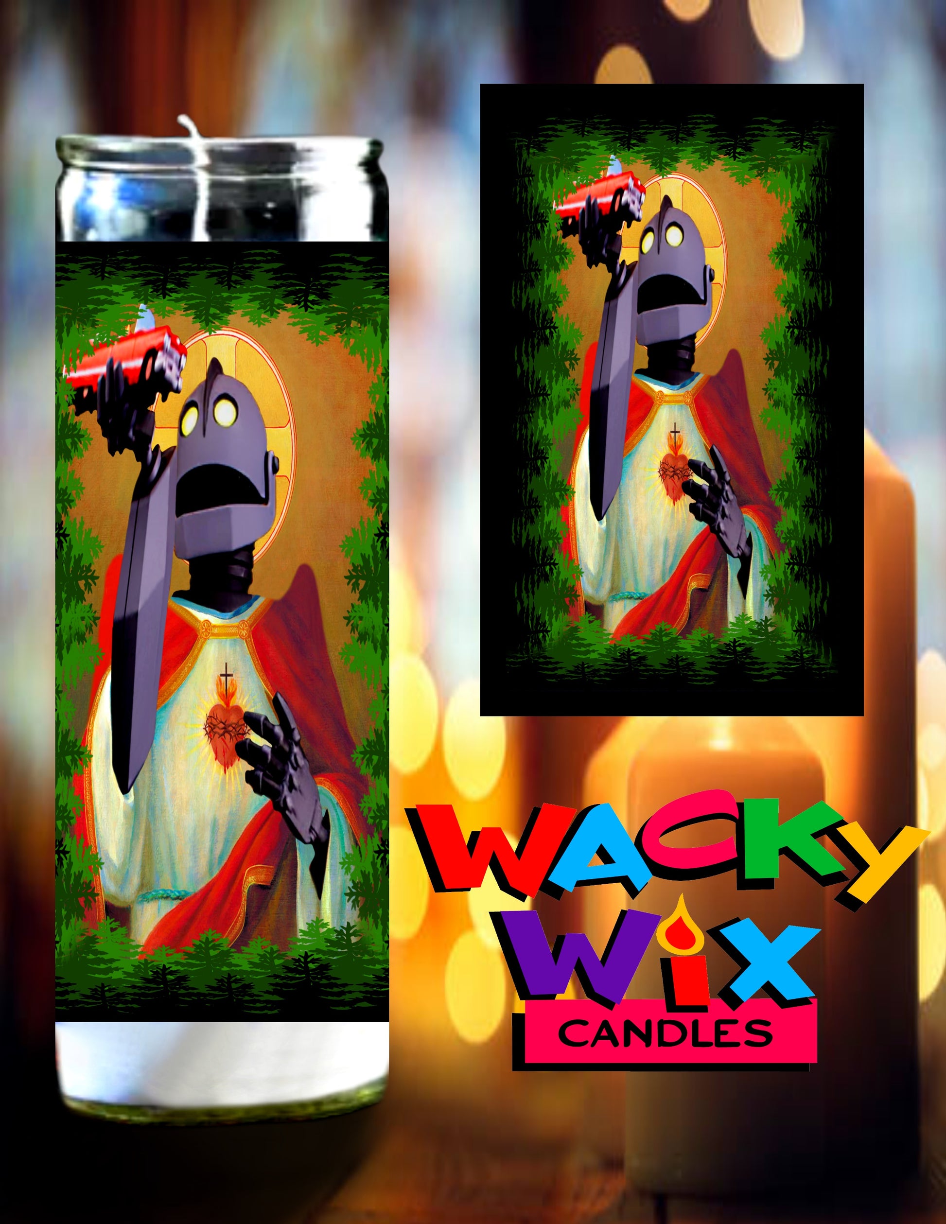 The Iron Giant Prayer Candle