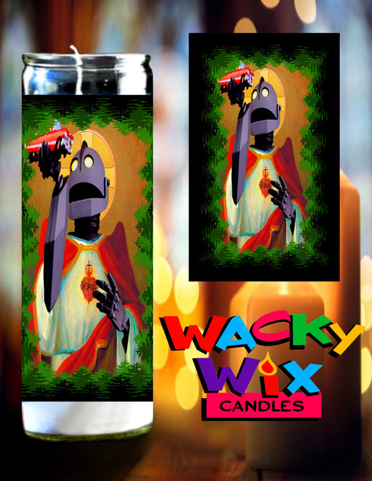 The Iron Giant Prayer Candle