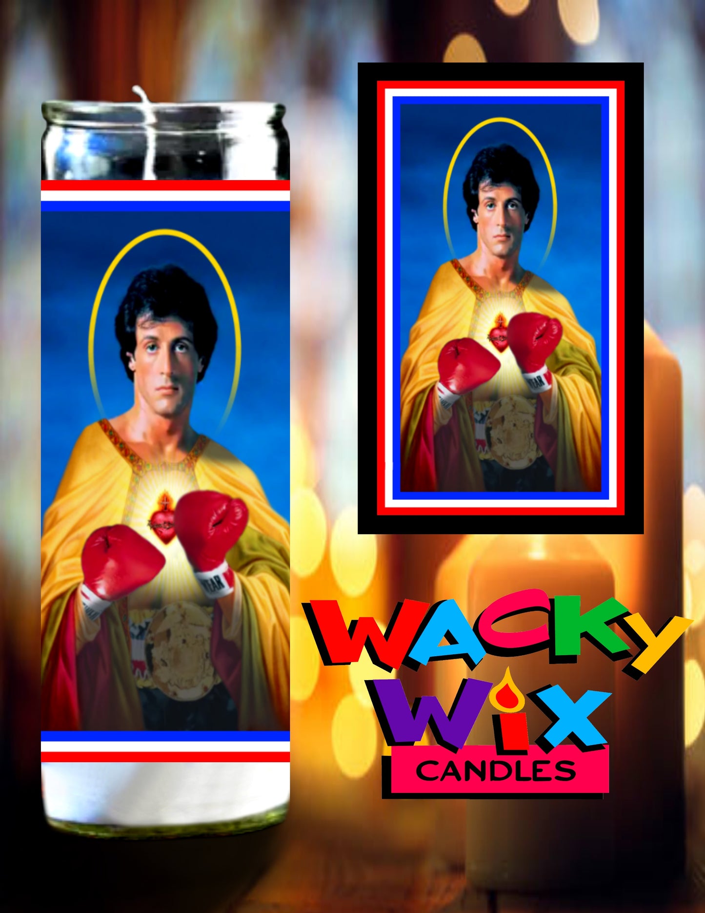 Rocky Prayer Candle