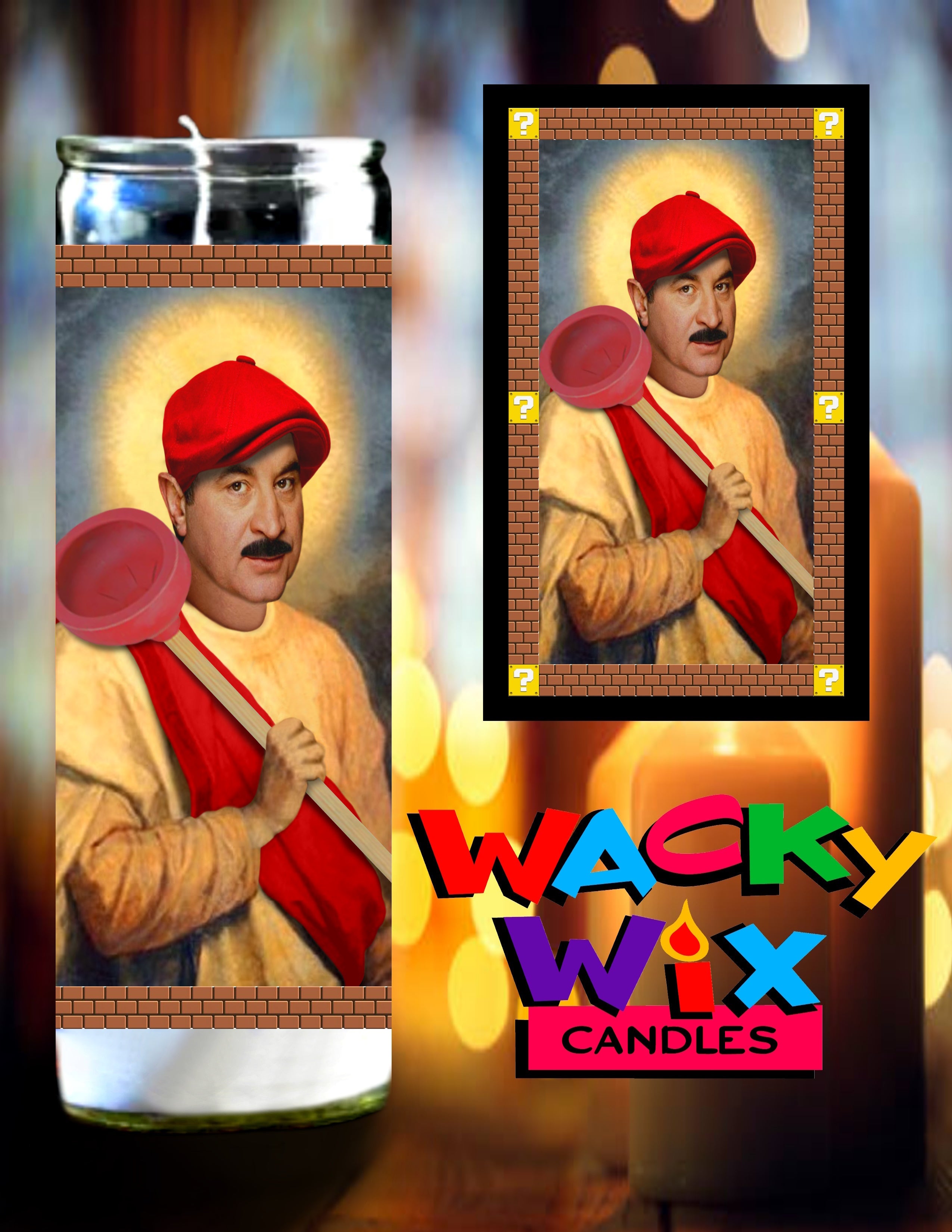 Super Mario Bros. - Mario Prayer Candle – Wacky Wix
