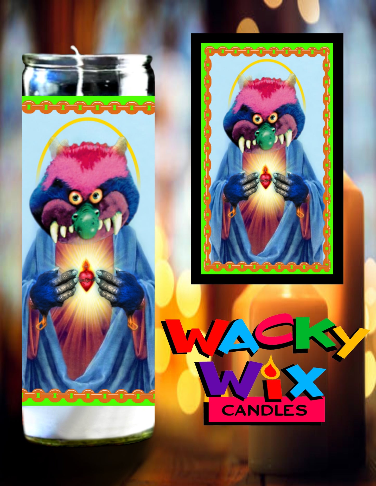 My Pet Monster Prayer Candle