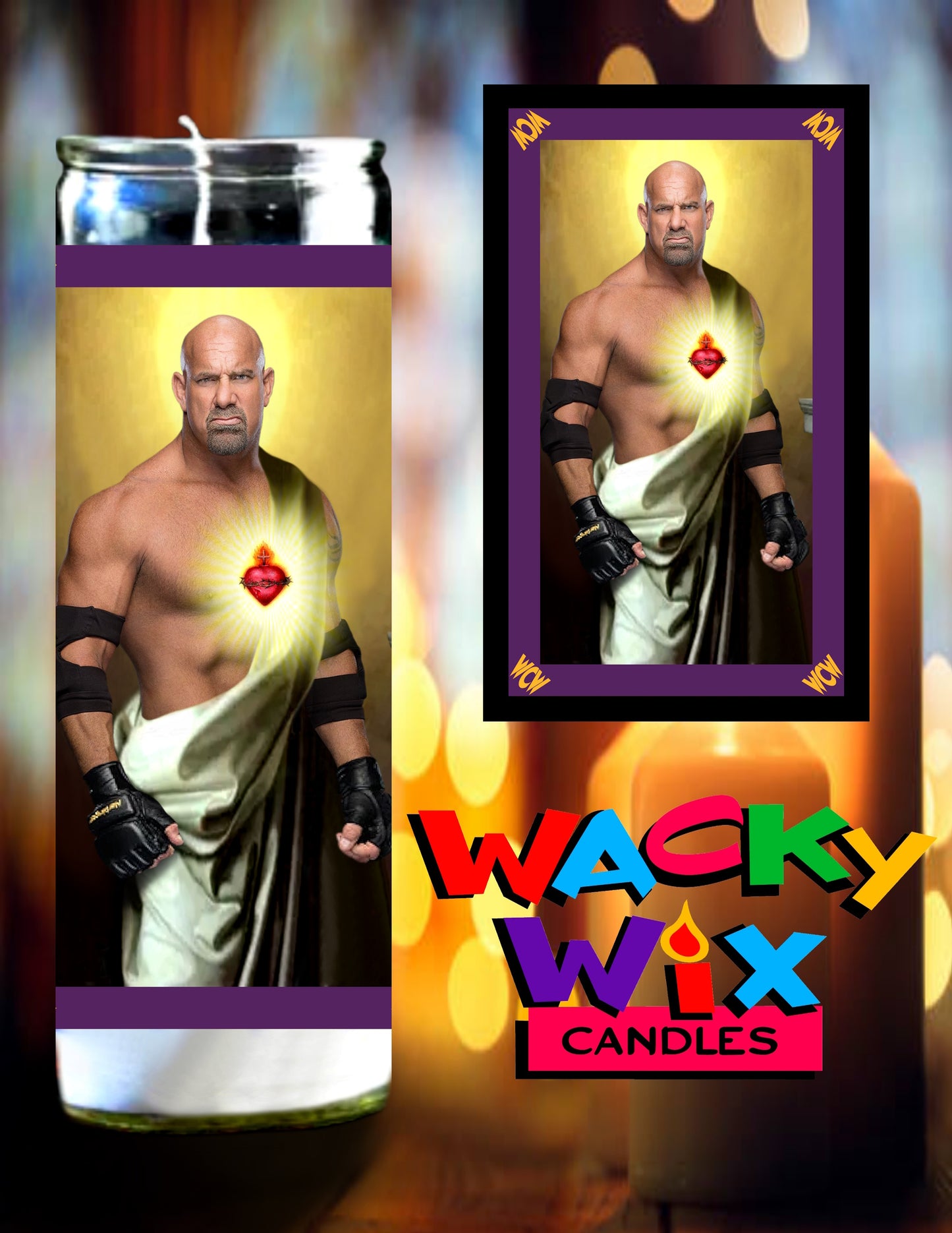 WCW - Goldberg Prayer Candle