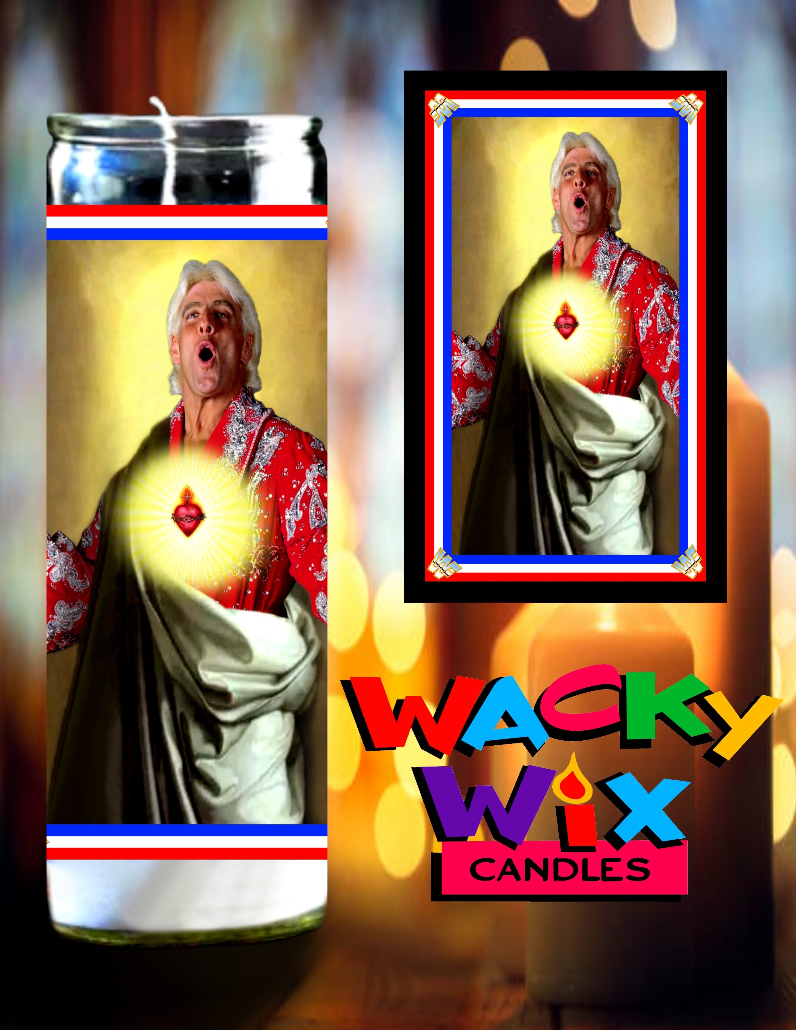 WWF - Ric Flair Prayer Candle – Wacky Wix