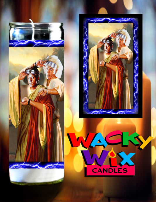 Back to the Future - Marty & Doc Prayer Candle