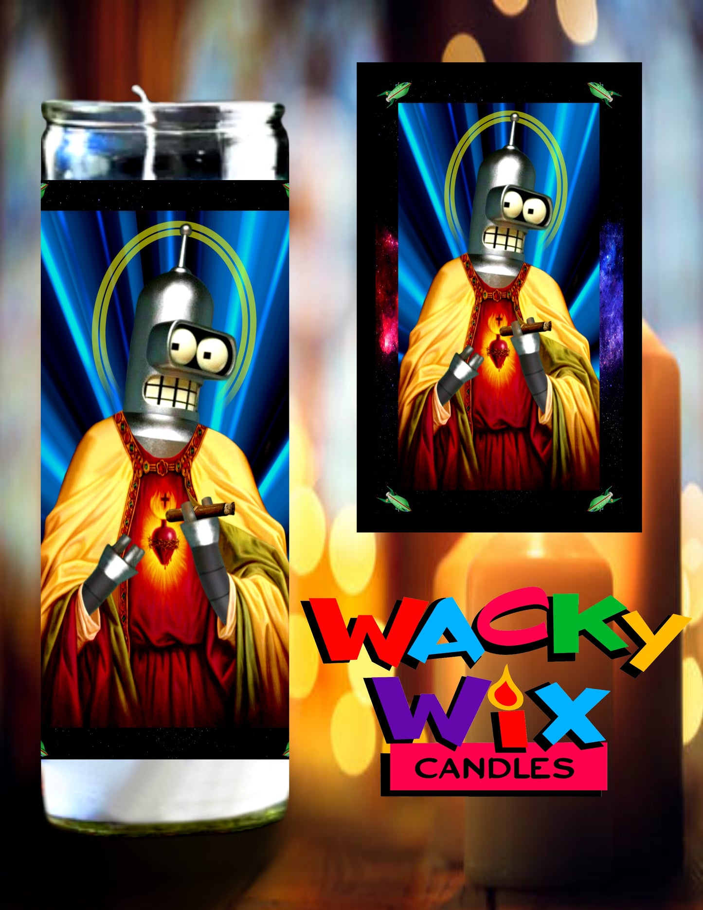 Futurama - Bender Prayer Candle