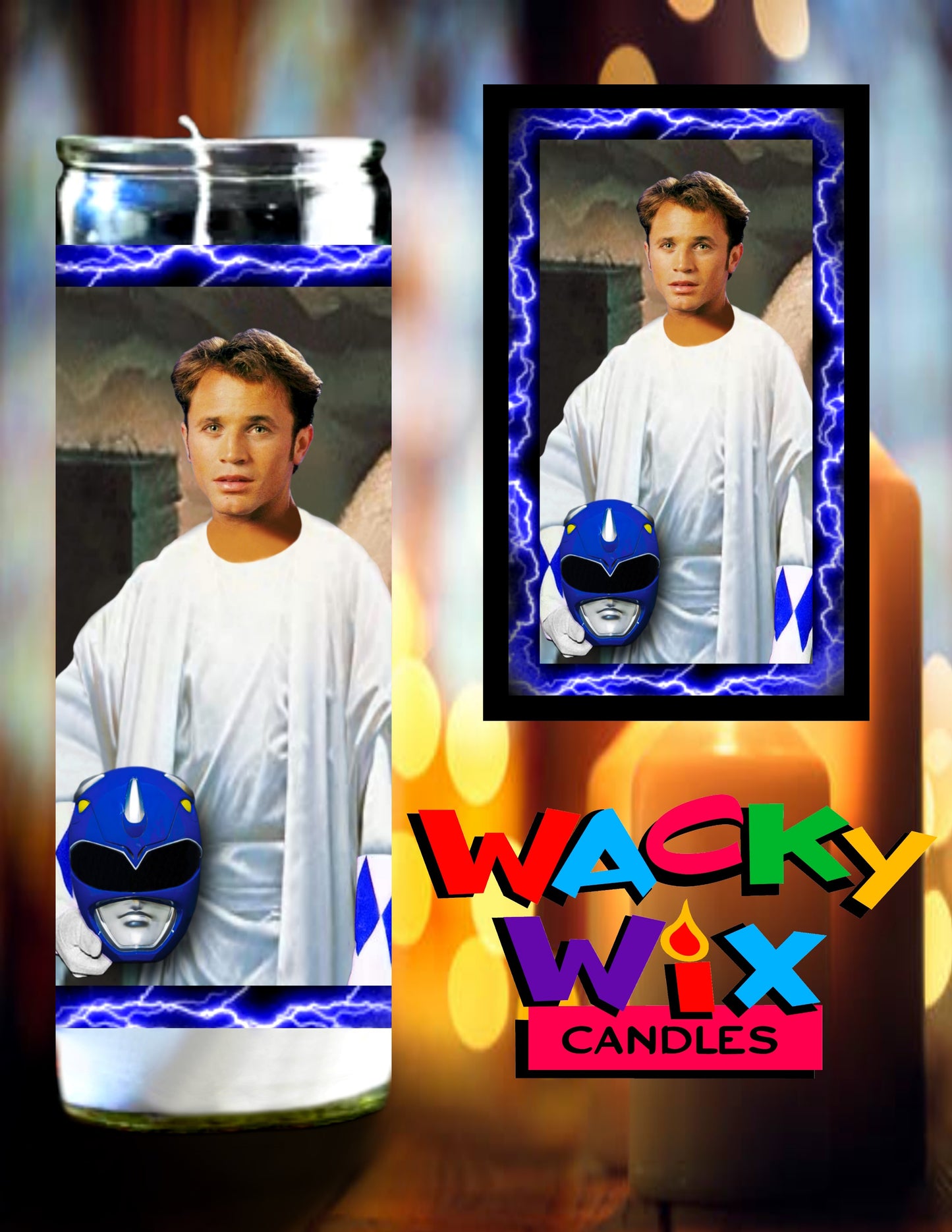 Mighty Morphin Power Rangers - Blue Ranger Billy Prayer Candle