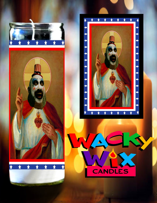 House of 1000 Corpses - Captain Spaulding Prayer Candle