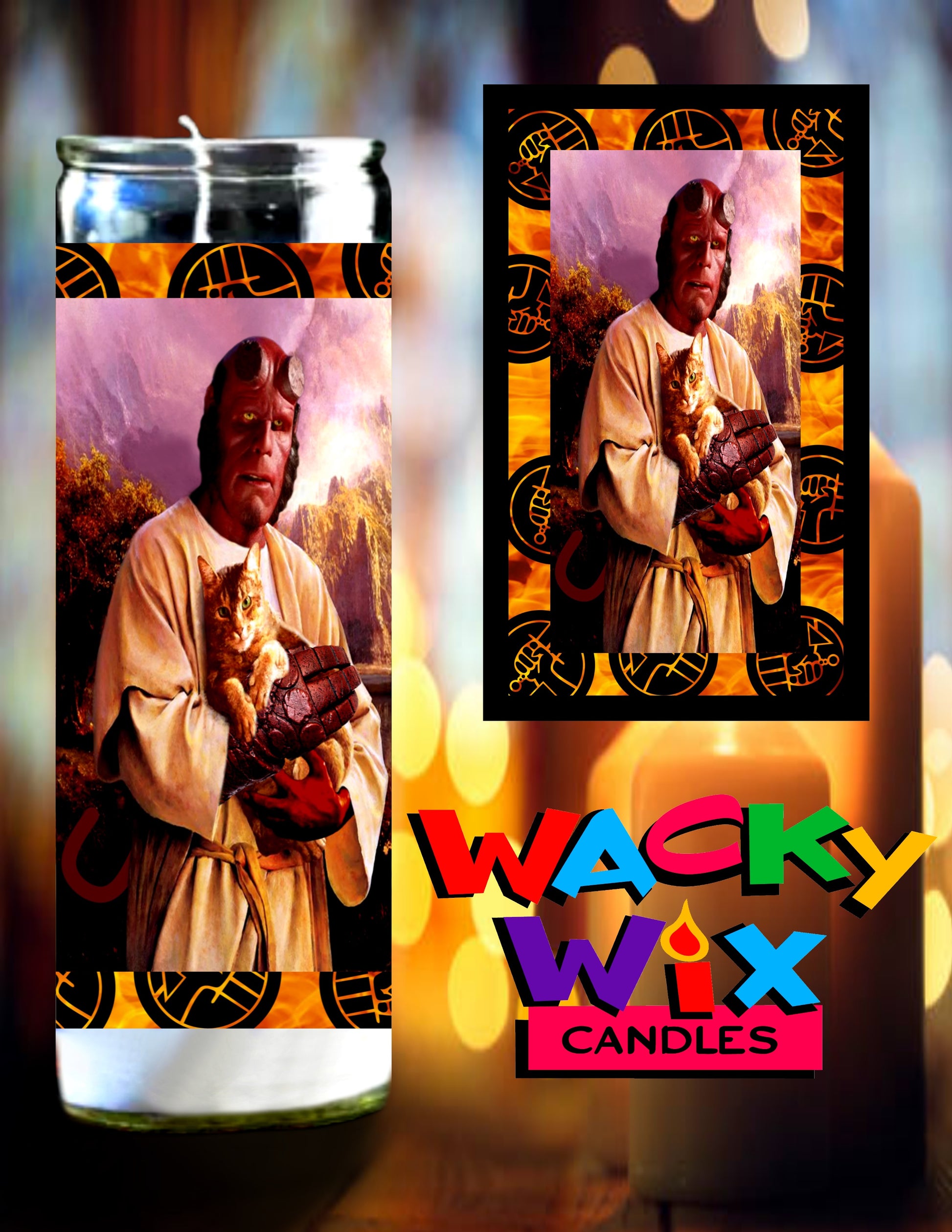 Hellboy Prayer Candle