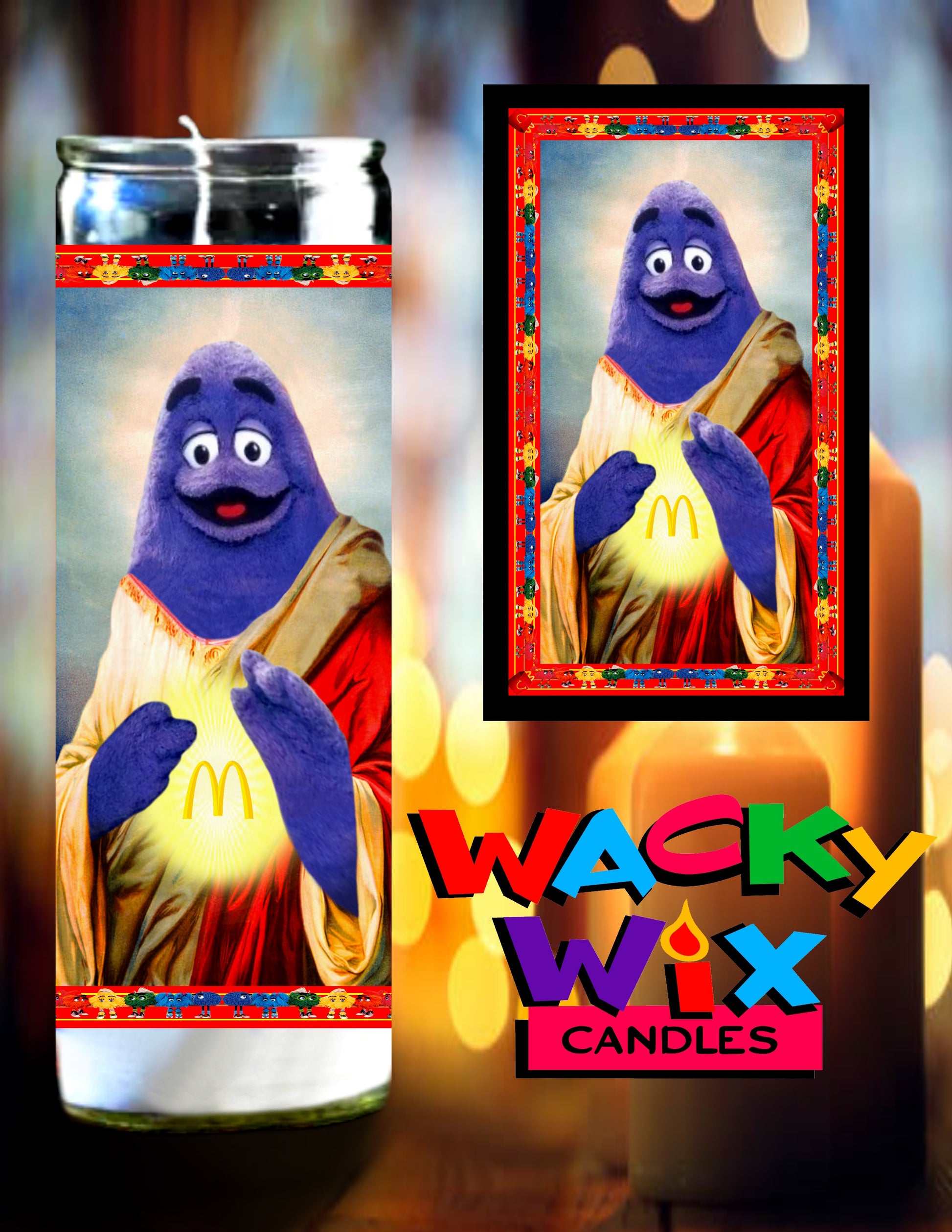 McDonald's - Grimace Prayer Candle