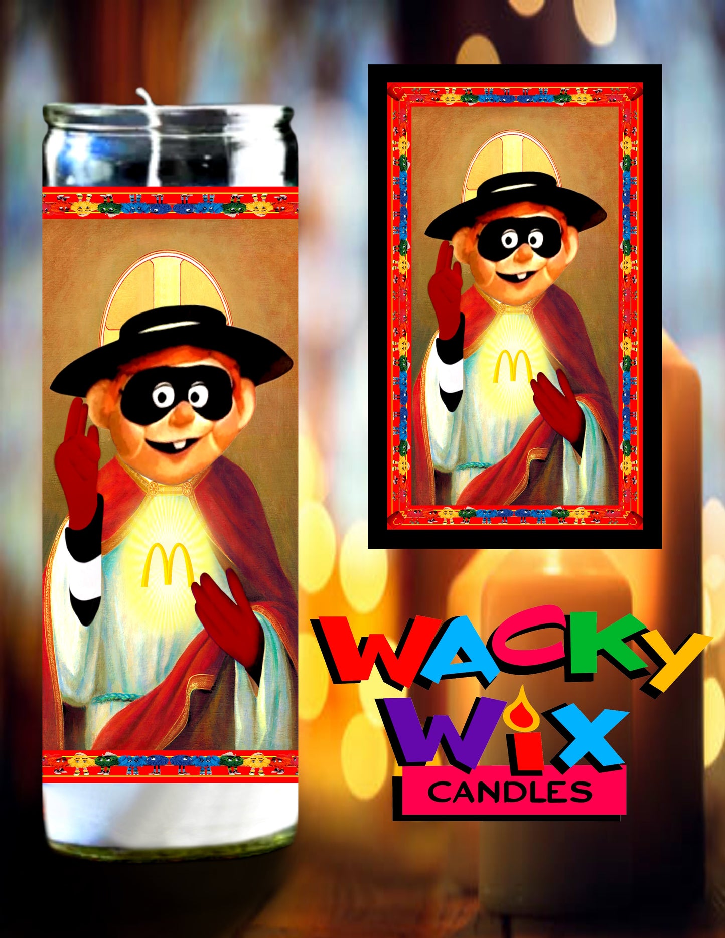 McDonald's - Hamburgler Prayer Candle