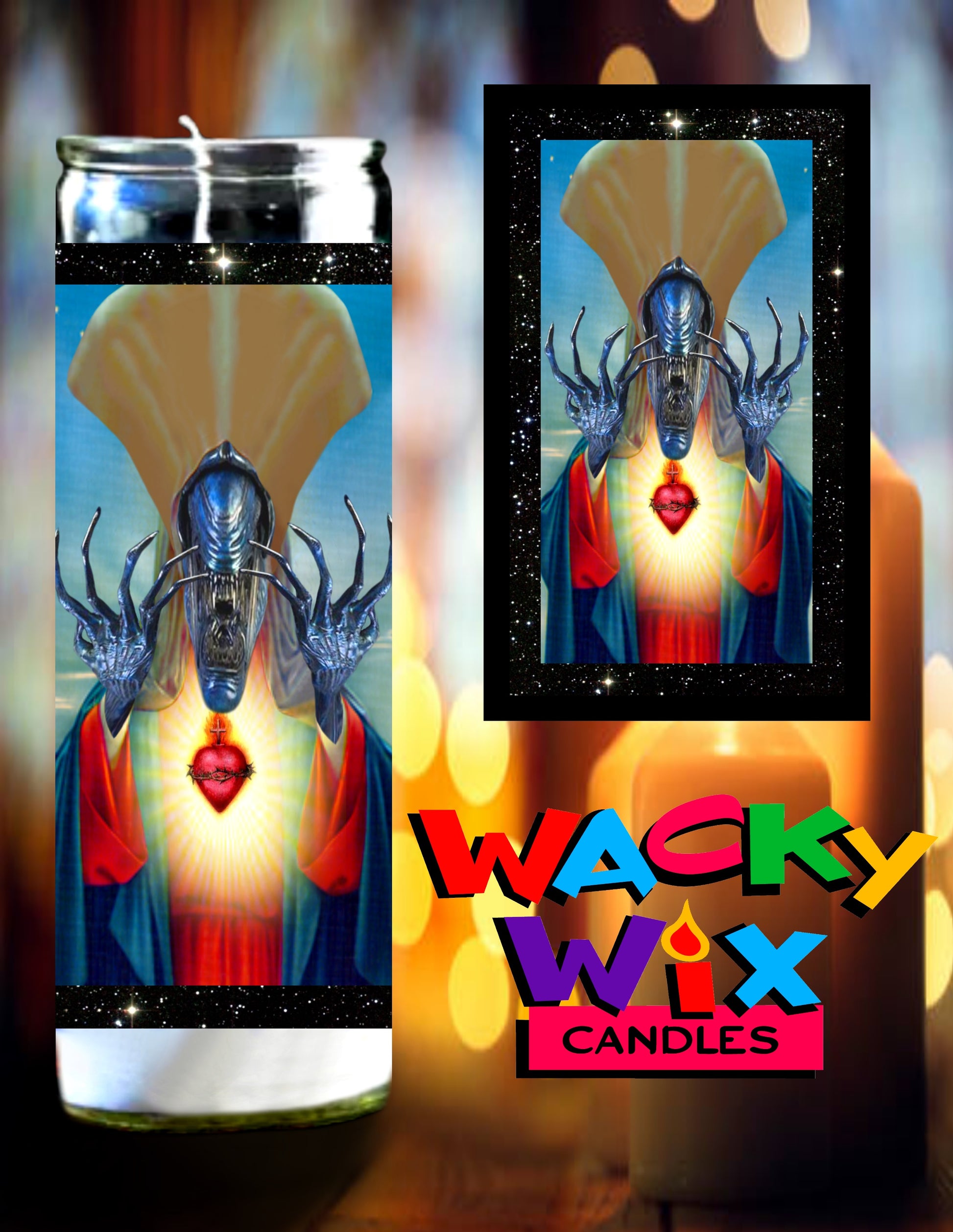 Aliens - Queen Alien Prayer Candle