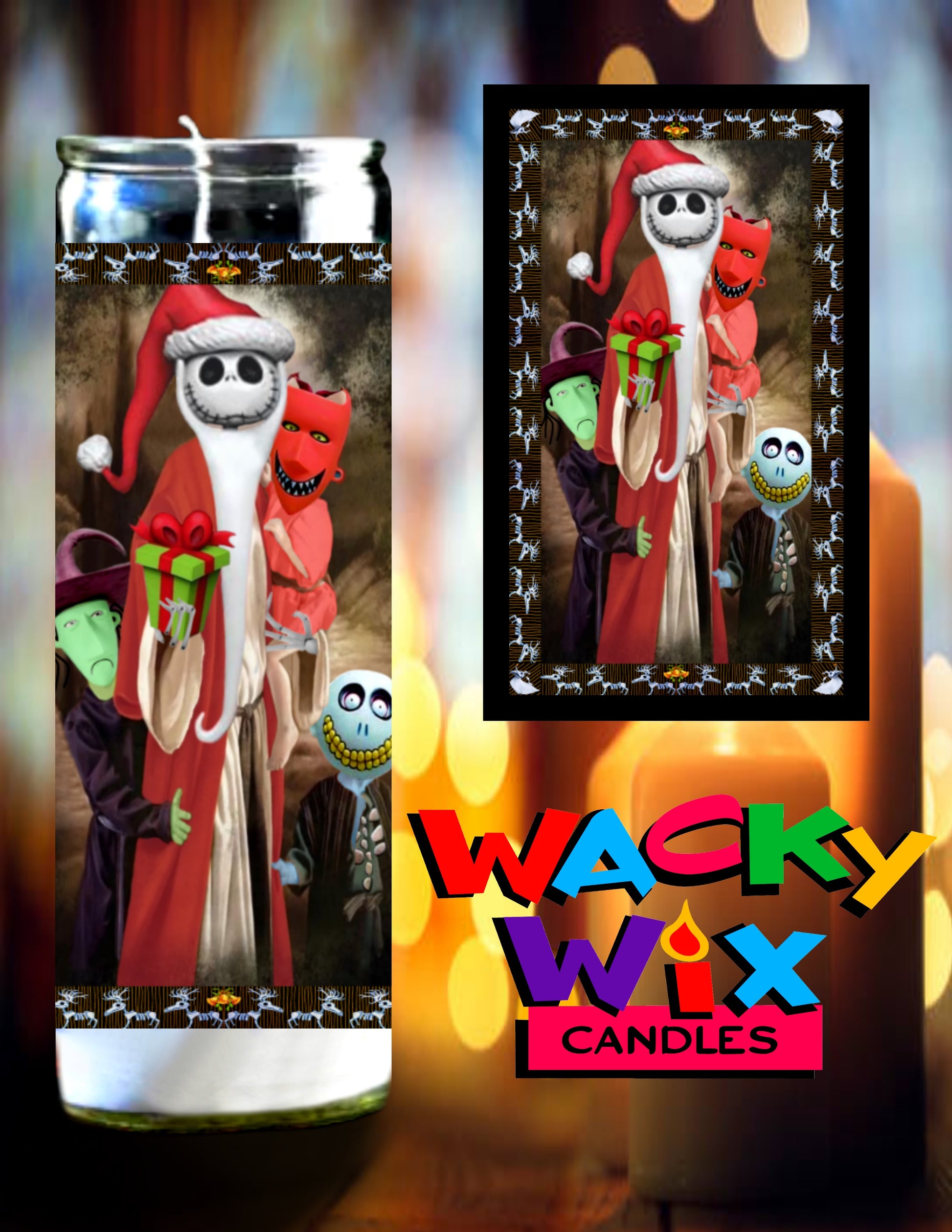 Nightmare Before Christmas - Santa Jack Prayer Candle