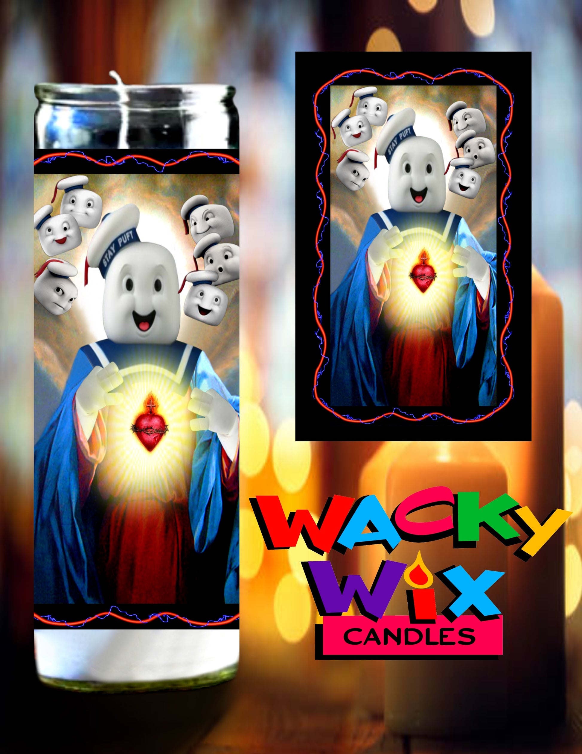 Ghostbusters - Stay Puft Prayer Candle