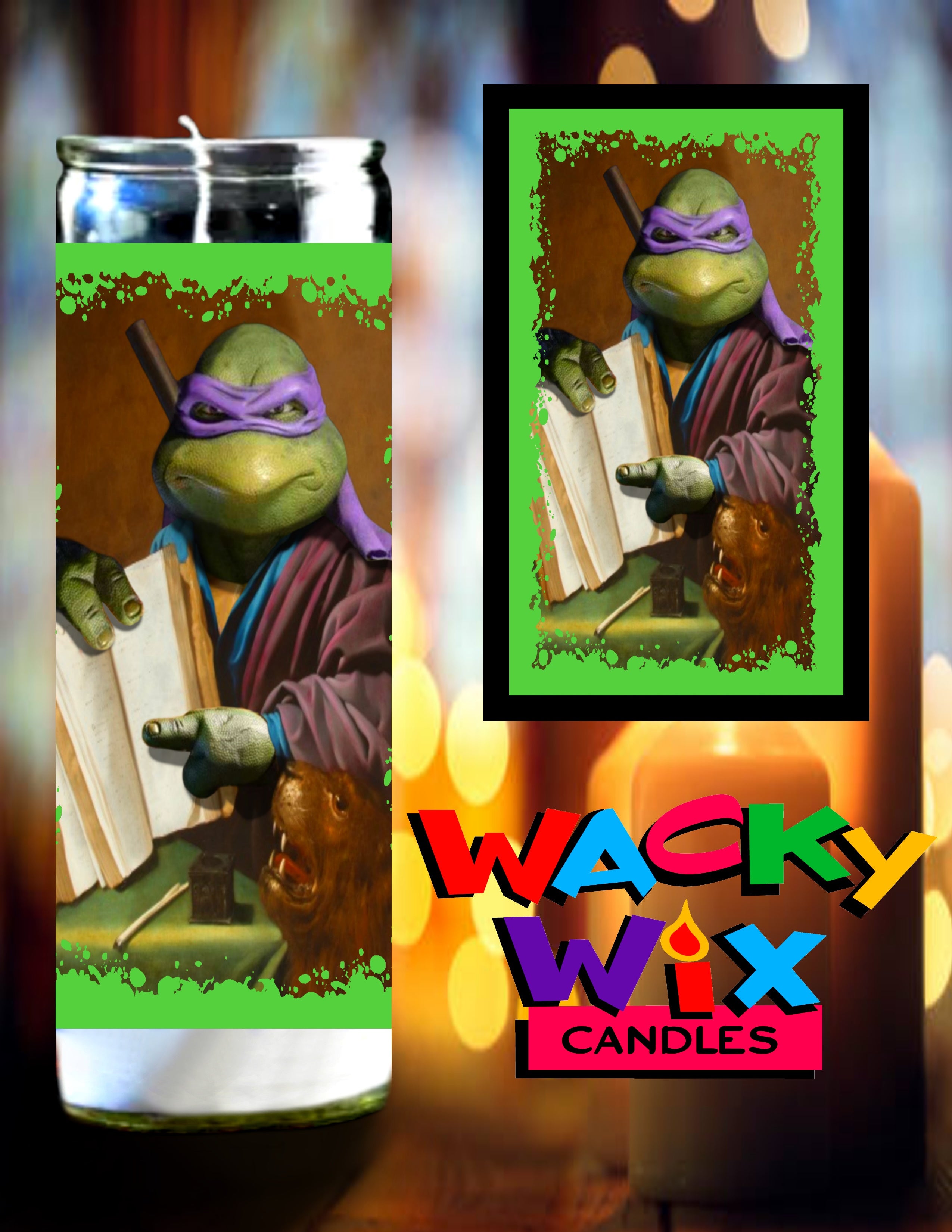 Teenage Mutant Ninja Turtles - Donatello Prayer Candle – Wacky Wix