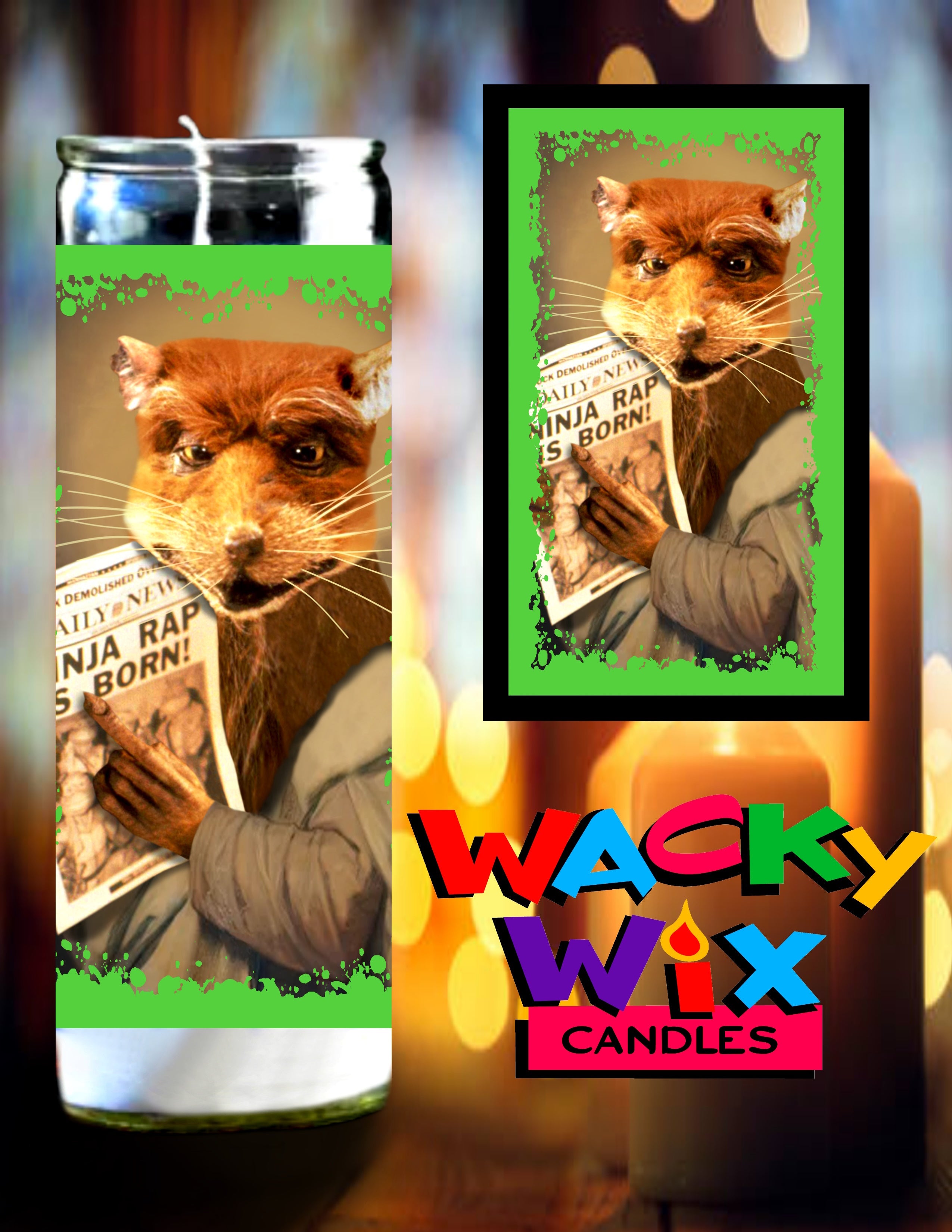 Teenage Mutant Ninja Turtles - Splinter Prayer Candle – Wacky Wix