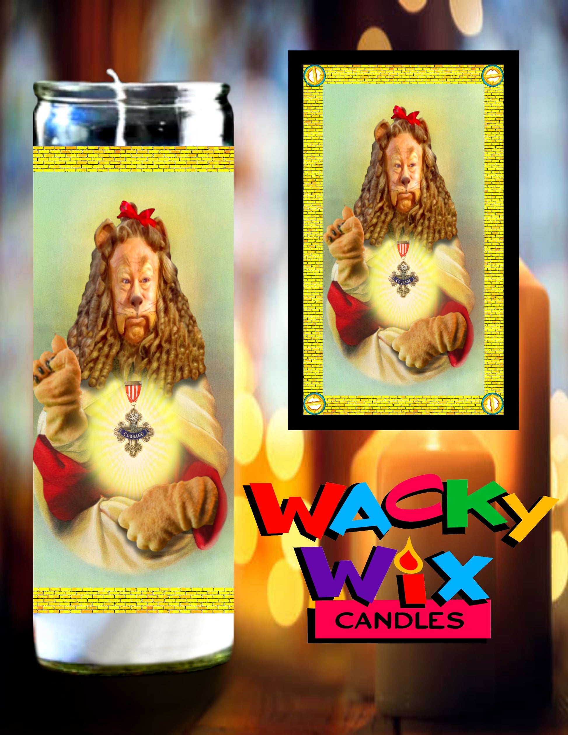 The Wizard of Oz - The Cowardly Lion Prayer Candle