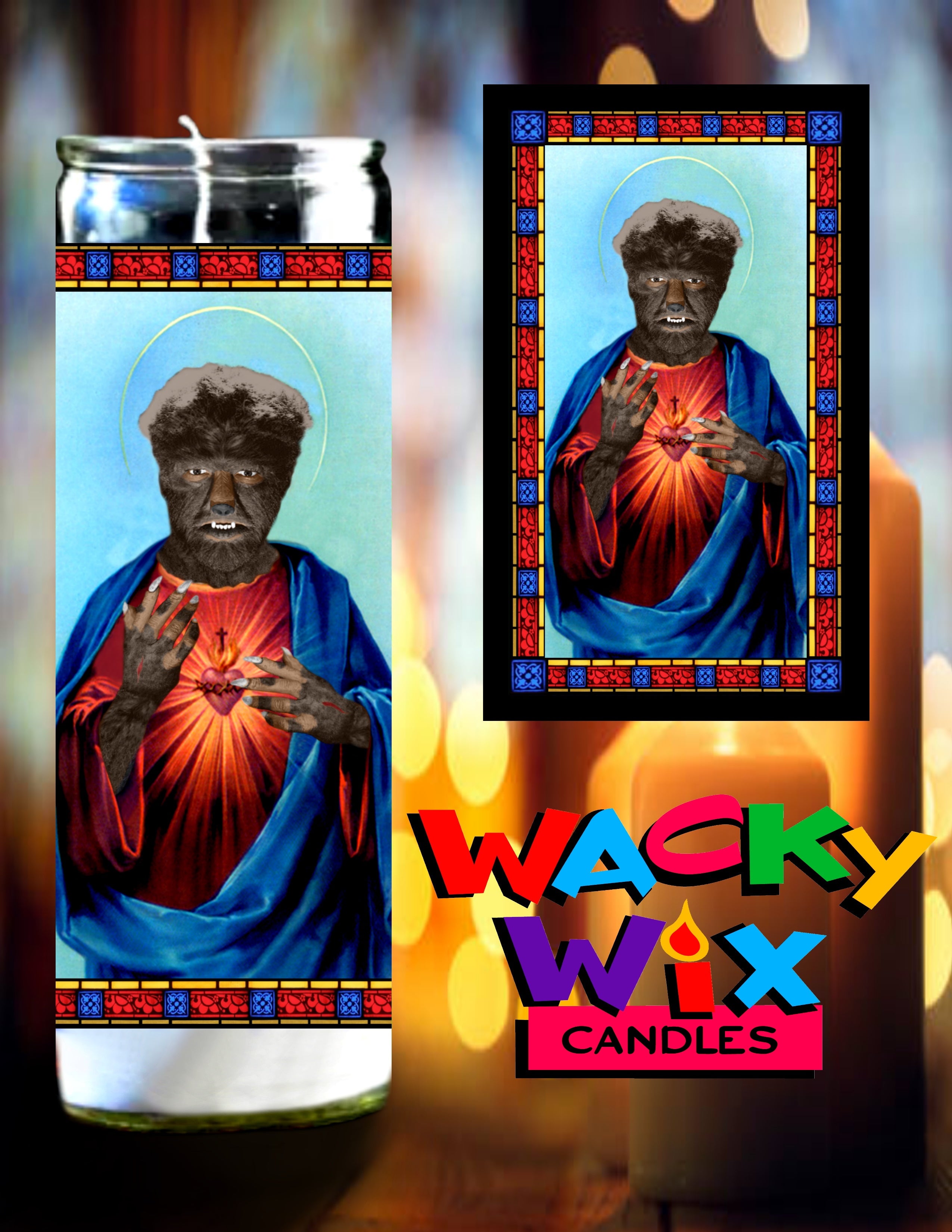 Universal Studios - The Wolf Man Prayer Candle – Wacky Wix